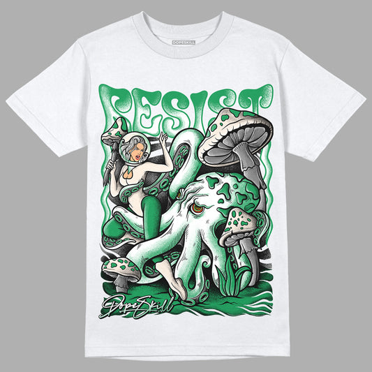 Jordan 2 Retro Lucky Green DopeSkill T-Shirt Resist Graphic Streetwear - White