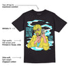 Aqua 5s DopeSkill T-Shirt Money Is The Motive Graphic