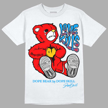 Fruity Pebbles Dunks DopeSkill T-Shirt Love Kills Graphic - White