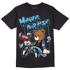 Travis Scott x Jordan 4 Retro 'Cactus Jack' DopeSkill T-Shirt Money Is Our Motive Bear Graphic Streetwear - Black 