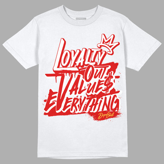 Dunk Low Gym Red DopeSkill T-Shirt LOVE Graphic - White 