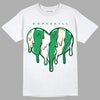 Jordan 2 Retro Lucky Green DopeSkill T-Shirt Slime Drip Heart Graphic Streetwear - White 