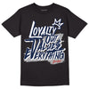 Midnight Navy 4s DopeSkill T-Shirt LOVE Graphic - Black