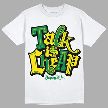 Dunk Low Reverse Brazil DopeSkill T-Shirt Talk Is Chip Graphic - White 