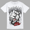 Fire Red 9s DopeSkill T-Shirt Money On My Mind Graphic - White 