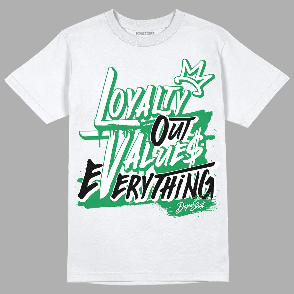 Jordan 6 Rings "Lucky Green" DopeSkill T-Shirt LOVE Graphic Streetwear - White