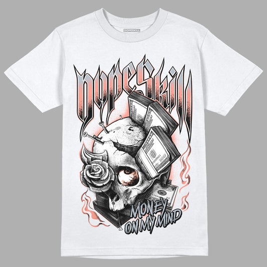 DJ Khaled x Jordan 5 Retro ‘Crimson Bliss’ DopeSkill T-Shirt Money On My Mind Graphic Streetwear - White 