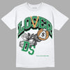 Nike SB x Jordan 4 “Pine Green” DopeSkill T-Shirt Loser Lover Graphic Streetwear - White