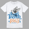 Jordan 3 Retro Wizards DopeSkill T-Shirt Juneteenth 1865 Graphic Streetwear - White