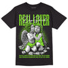 Neon Green Collection DopeSkill T-Shirt Real Lover Graphic - Black