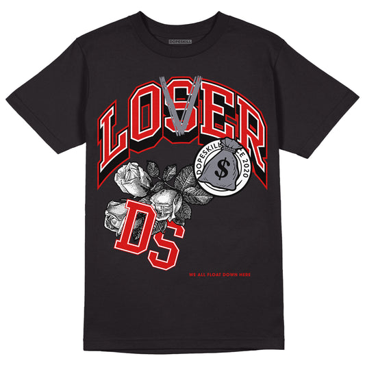 Gym Red 9s DopeSkill T-Shirt Loser Lover Graphic - Black