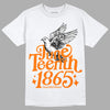 Wmns Dunk Low 'Magma Orange DopeSkill T-Shirt Juneteenth 1865 Graphic Streetwear - White