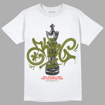 Travis Scott x Jordan 1 Low OG “Olive” DopeSkill T-Shirt King Chess Graphic Streetwear - White 