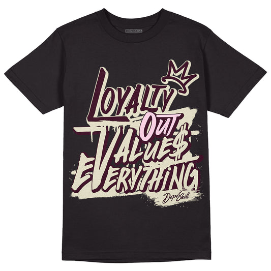 Dunk Low Night Maroon and Medium Soft Pink DopeSkill T-Shirt LOVE Graphic Streetwear  - Black