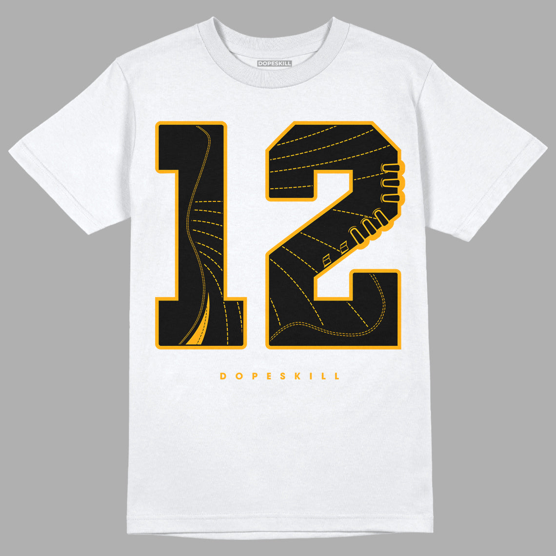 Black Taxi 12s DopeSkill T-Shirt No.12 Graphic - White 