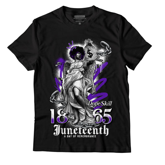 AJ 13 Court Purple DopeSkill T-Shirt Juneteenth Graphic