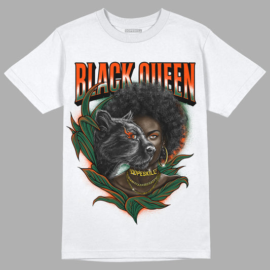 Dunk Low Team Dark Green Orange DopeSkill T-Shirt New Black Queen Graphic - White