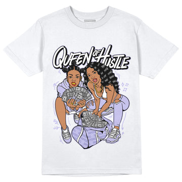 AJ 11 Low Pure Violet DopeSkill T-Shirt Queen Of Hustle Graphic
