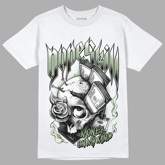Seafoam 4s DopeSkill T-Shirt Money On My Mind Graphic - White 