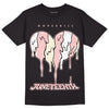 Jordan 1 High OG WMNS Washed Pink DopeSkill T-Shirt Juneteenth Heart Graphic Streetwear - Black