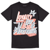 DJ Khaled x Jordan 5 Retro ‘Crimson Bliss’ DopeSkill T-Shirt LOVE Graphic Streetwear - Black 