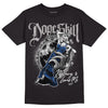 True Blue 1s DopeSkill T-Shirt Money Loves Me Graphic - Black