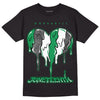 Jordan 3 WMNS “Lucky Green” DopeSkill T-Shirt Juneteenth Heart Graphic Streetwear - Black