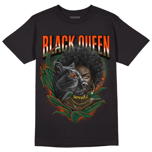 Dunk Low Team Dark Green Orange DopeSkill T-Shirt New Black Queen Graphic - Black