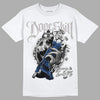 True Blue 1s DopeSkill T-Shirt Money Loves Me Graphic - White