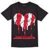 Lost & Found 1s DopeSkill T-Shirt Juneteenth Heart Graphic - Black