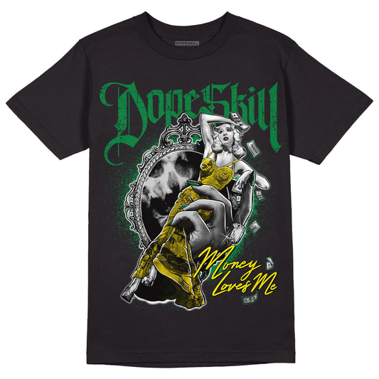 Dunk Low Reverse Brazil DopeSkill T-Shirt Money Loves Me Graphic - Black