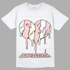 Jordan 1 High OG WMNS Washed Pink DopeSkill T-Shirt Juneteenth Heart Graphic Streetwear - White