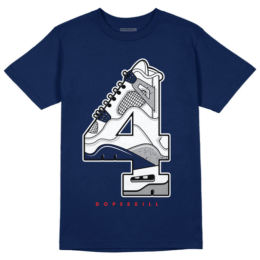 Midnight Navy 4s DopeSkill Midnight Navy T-shirt No.4 Graphic