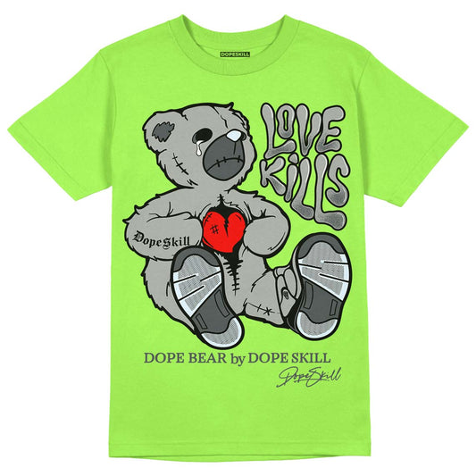 Green Bean 5s DopeSkill Green Bean T-shirt Love Kills Graphic