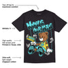 Aqua 5s DopeSkill T-Shirt Money Is Our Motive Bear Graphic