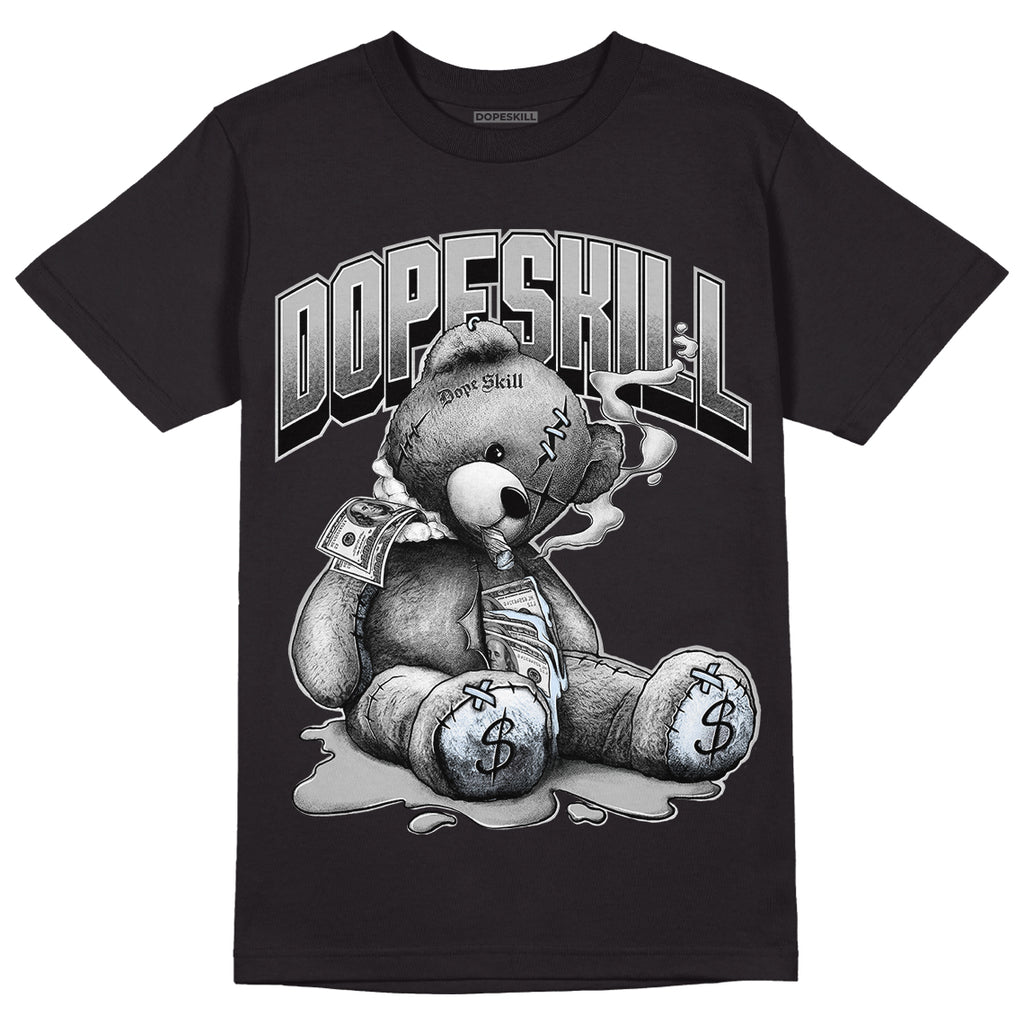 Black Metallic Chrome 6s DopeSkill T-Shirt Sick Bear Graphic - Black