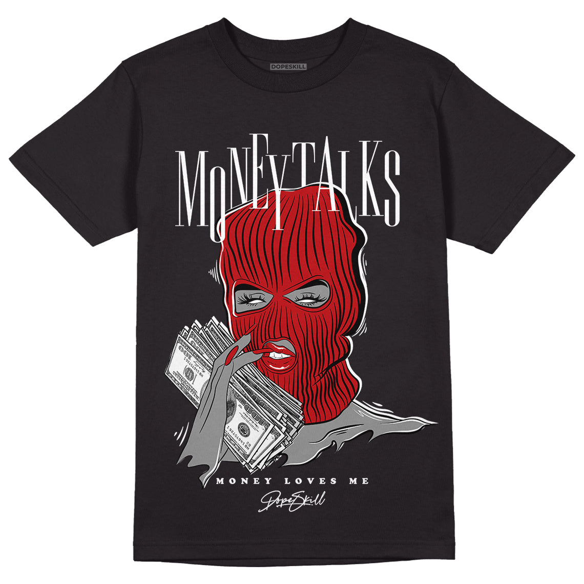 Playoffs 13s DopeSkill T-Shirt Money Talks Graphic - Black