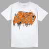 Orange Black White DopeSkill T-Shirt Rare Breed Graphic - White 