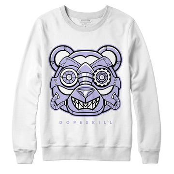 AJ 11 Low Pure Violet DopeSkill Sweatshirt Robo Bear Graphic