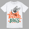 Dunk Low Team Dark Green Orange DopeSkill T-Shirt Juneteenth 1865 Graphic Streetwear - White