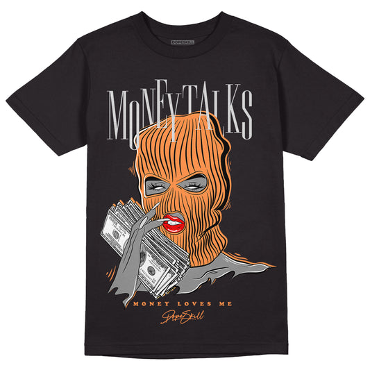 Dunk Low Peach Cream (W) DopeSkill T-Shirt Money Talks Graphic - Black