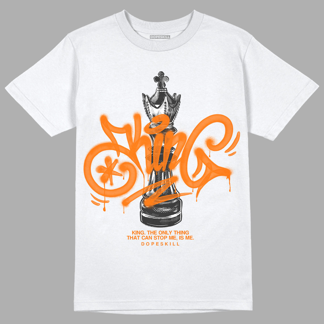 Wmns Dunk Low 'Magma Orange DopeSkill T-Shirt King Chess Graphic Streetwear - White