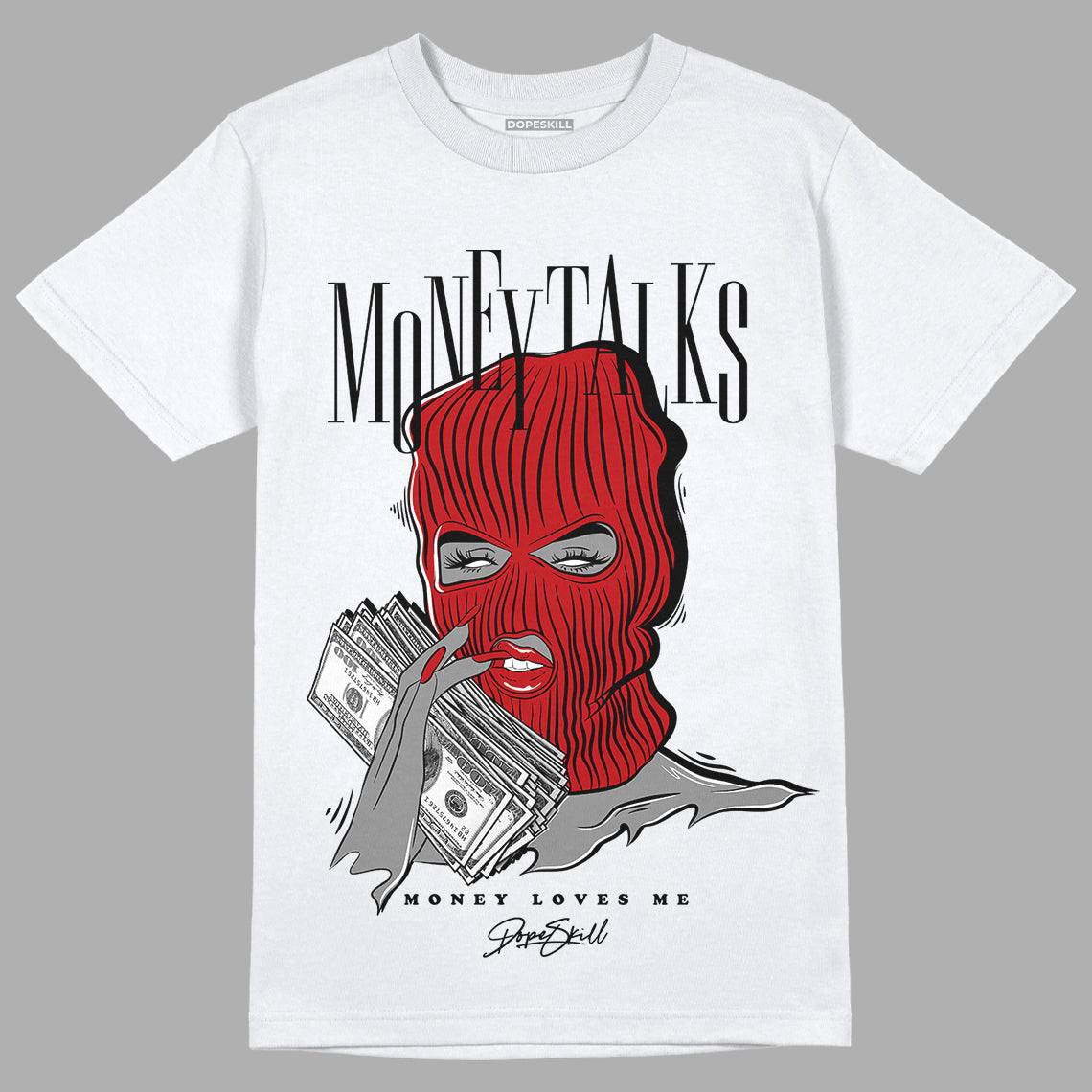 Playoffs 13s DopeSkill T-Shirt Money Talks Graphic - White