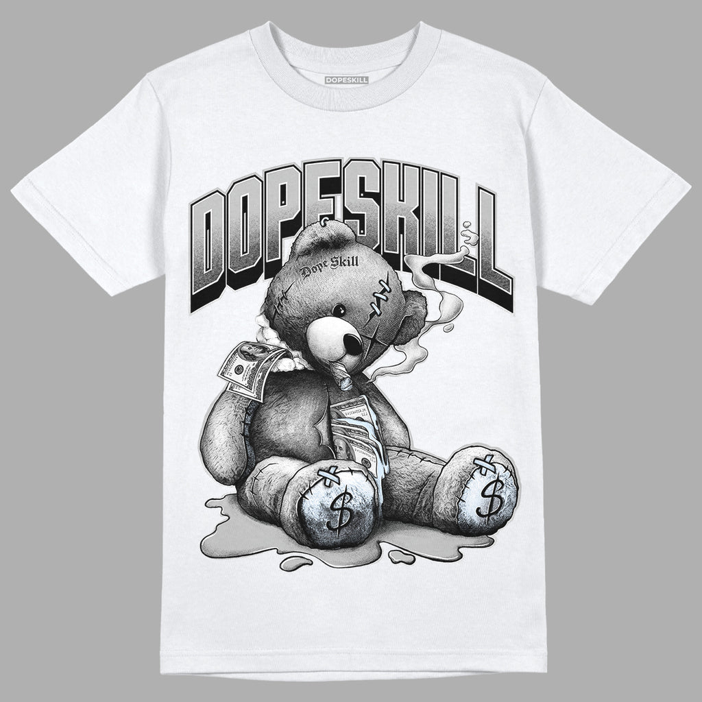 Black Metallic Chrome 6s DopeSkill T-Shirt Sick Bear Graphic - White