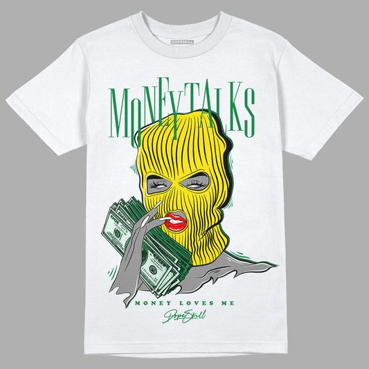 Dunk Low Reverse Brazil DopeSkill T-Shirt Money Talks Graphic - White