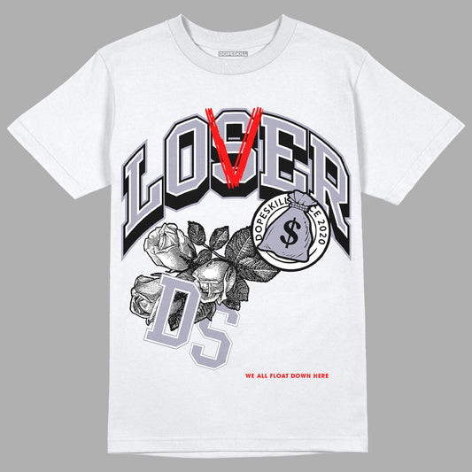 Jordan 13 Retro 'Black Flint' DopeSkill T-Shirt Loser Lover Graphic Streetwear - White