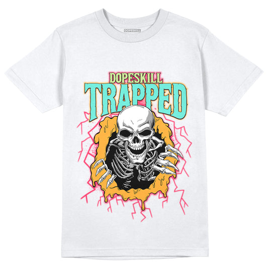 Jordan 1 Low Flyease Bio Hack DopeSkill T-Shirt Trapped Halloween Graphic - White 