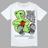 Green Bean 5s DopeSkill T-Shirt Love Kills Graphic - White 