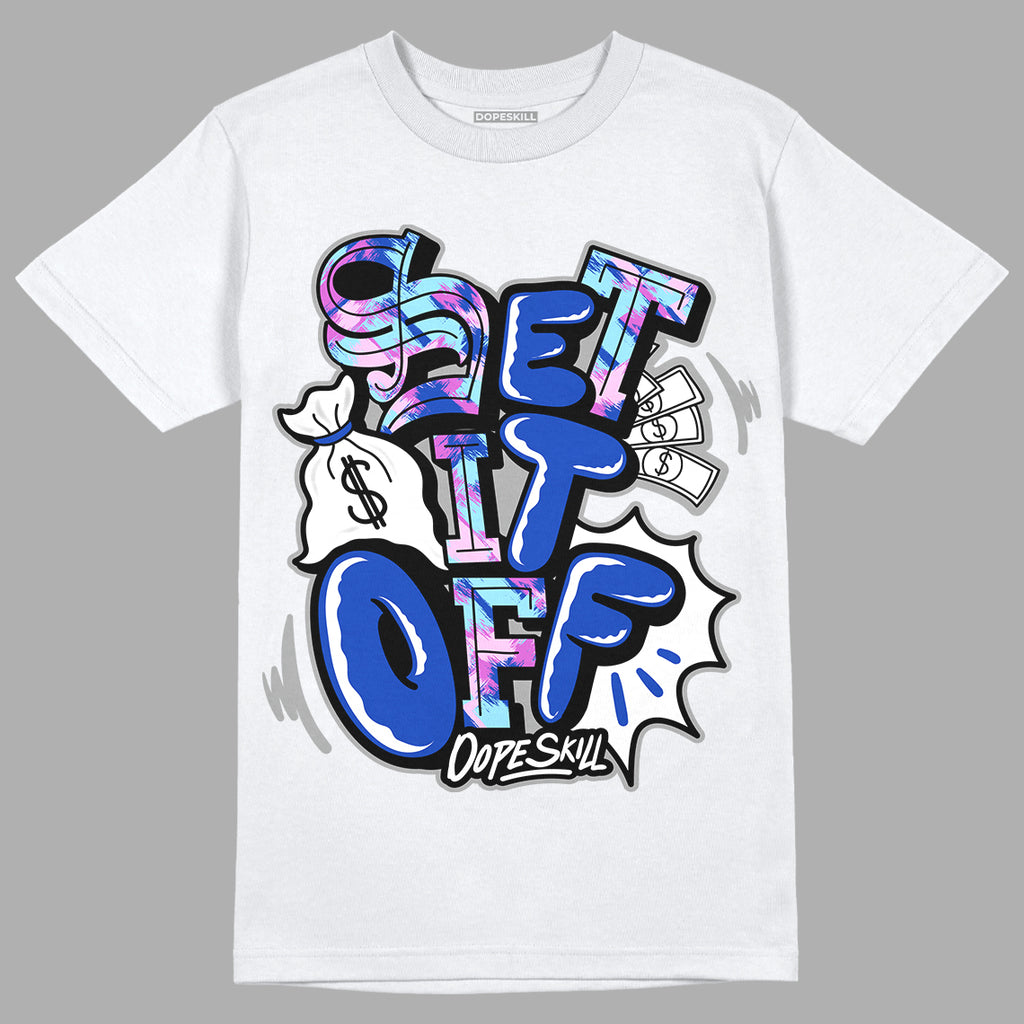 Hyper Royal 12s DopeSkill T-Shirt Set It Off Graphic - White