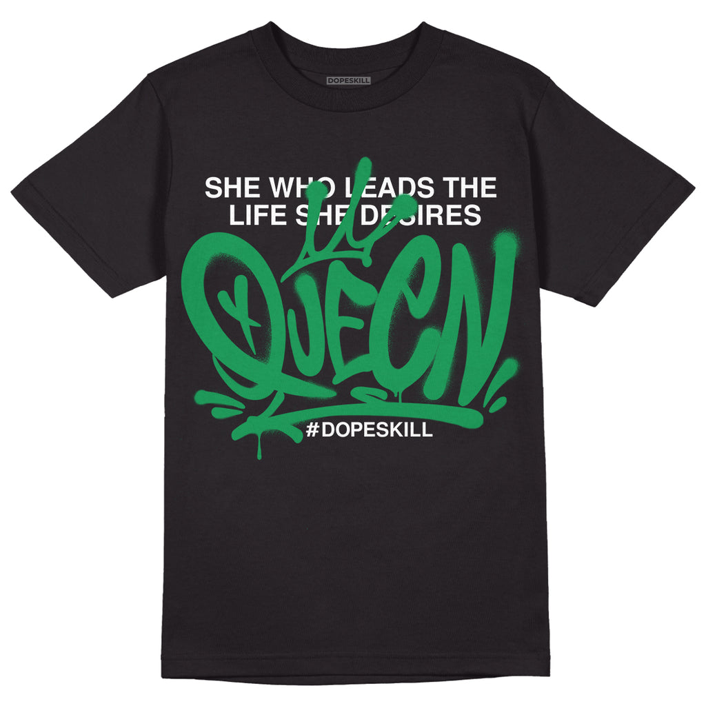 Jordan 6 Rings "Lucky Green" DopeSkill T-Shirt Queen Graphic Streetwear - Black